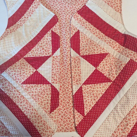 Quilted Handmade Vest Holiday Boho Cottagecore Dopamine Dressing Ugly Christmas - Picture 3 of 7